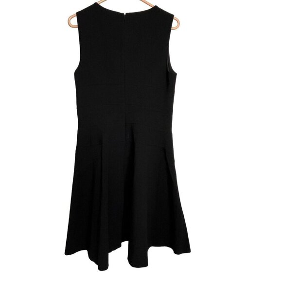 DVF Diane Von Furstenberg‎ Citra Fit And Flare Sleeveless Dress Black Size 10 - Picture 5 of 12